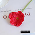 Mini Artificial Poppy Flower Stem – PU Faux Floral for Wedding, Home & Event Decor
