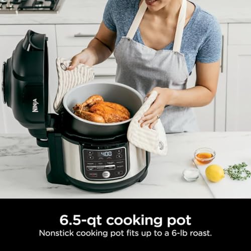 Ninja庐 Foodi庐 10 in 1 6.5 Quart Pro Pressure Cooker Air Fryer Multicooker, Stainless, OS300: Home & Kitchen