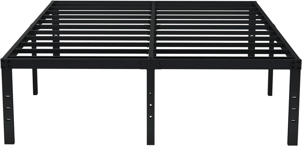 EMODA Queen Bed Frame No Box Spring Needed 18 Inch Heavy Duty Metal Tall Platform Bed Frame