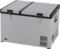 FM-65G 65 Quart Portable Refrigerator and Deep, AC 110V/ DC 12V, Real Chest Freezer for Car, Home, Camping, and RV with-8掳F to 50掳F Temperature Range, Gray, One Size