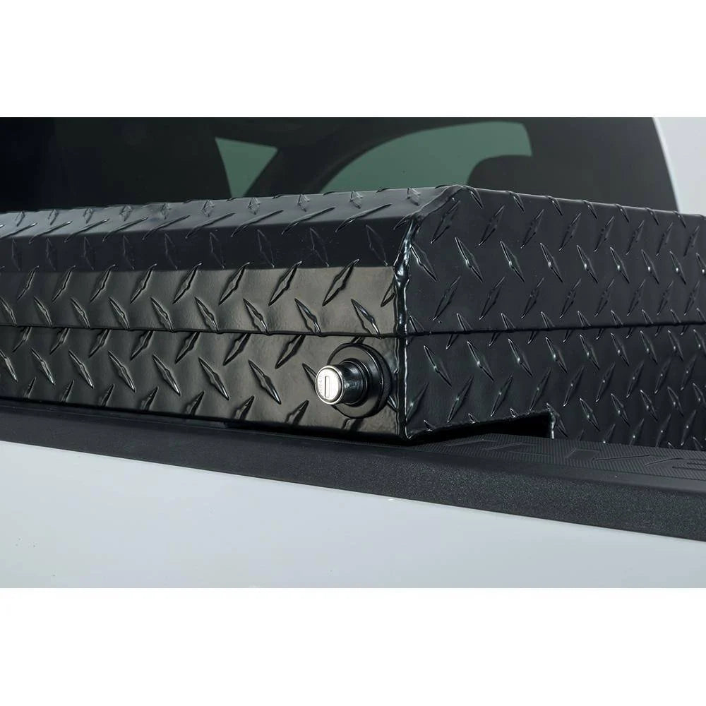 Husky 61.86 Matte Black Aluminum Low Profile Truck Box for Mid-Size Trucks