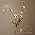 Artificial Dried Flower Bundle – Retro Pastoral Faux Flowers for Home & Wedding Decor (4PCS)